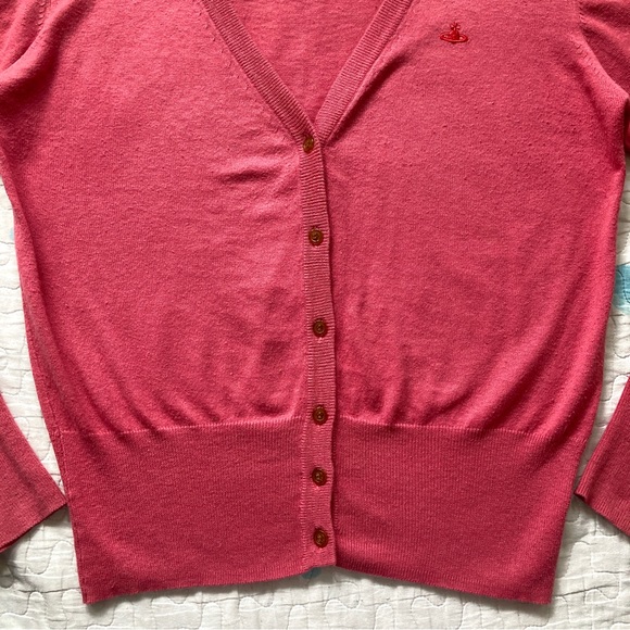 Vivienne Westwood Pink Embroidered Orb Cardigan 💕 - Picture 3 of 6